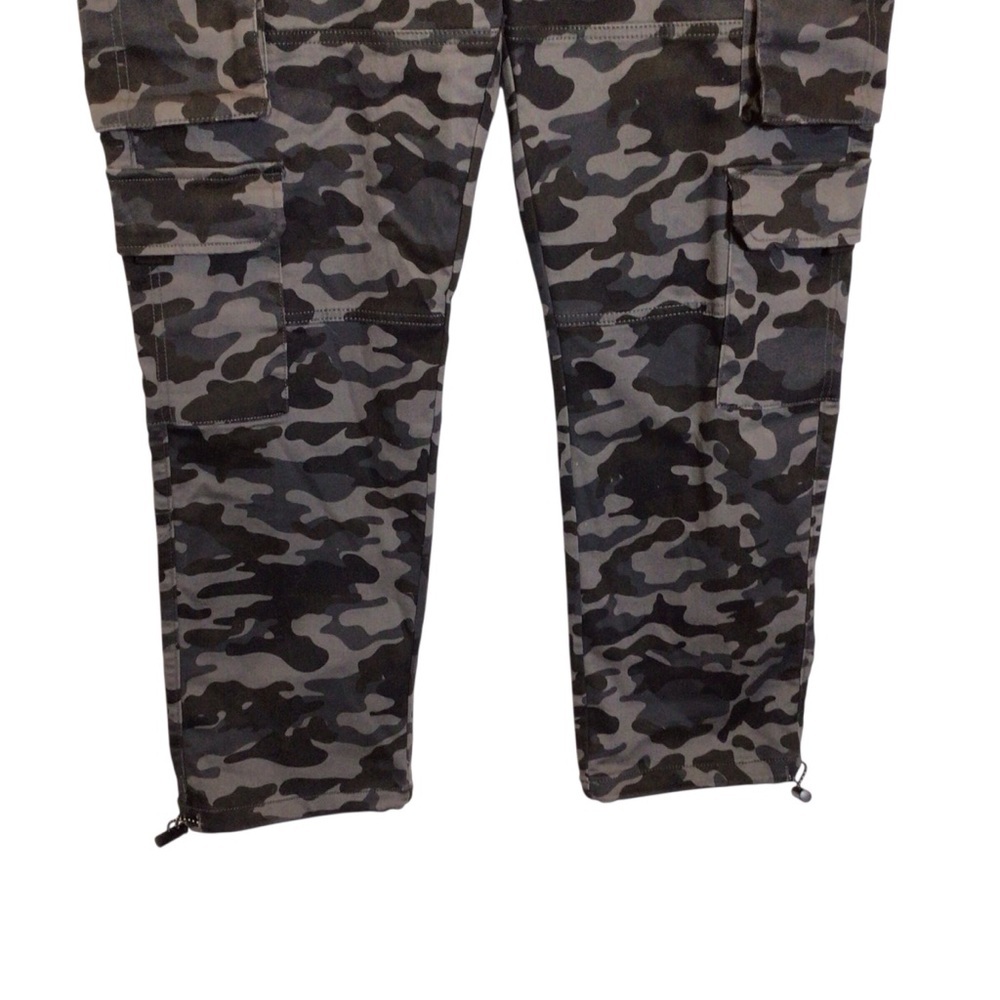 Men’s Lazer Stacked Cargo Jogger Pants XL Grey Camo Stretch NWT Drawstring - Picture 4 of 9